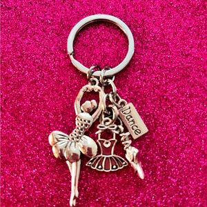 Silver Ballet Dancer Key Holder